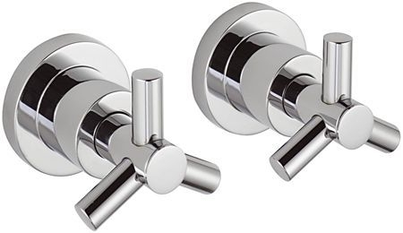 1/2 wall mounted side valves (pair)