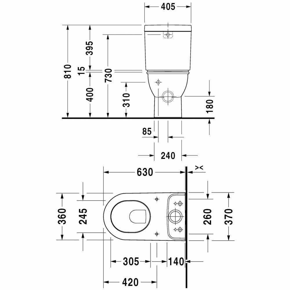 Duravit Darling new WC complete