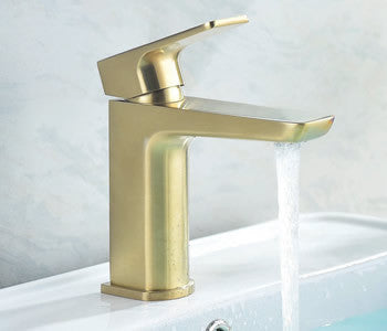 Tailored basin tap in brass, chrome, gunmetal or black inc clicker waste